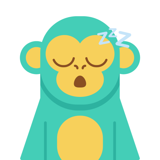 Chompi mascot thinking
